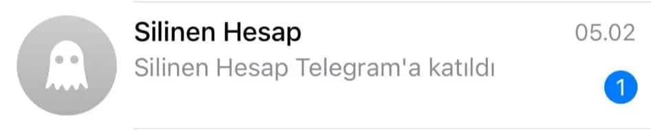 Telegram Silinen Hesap