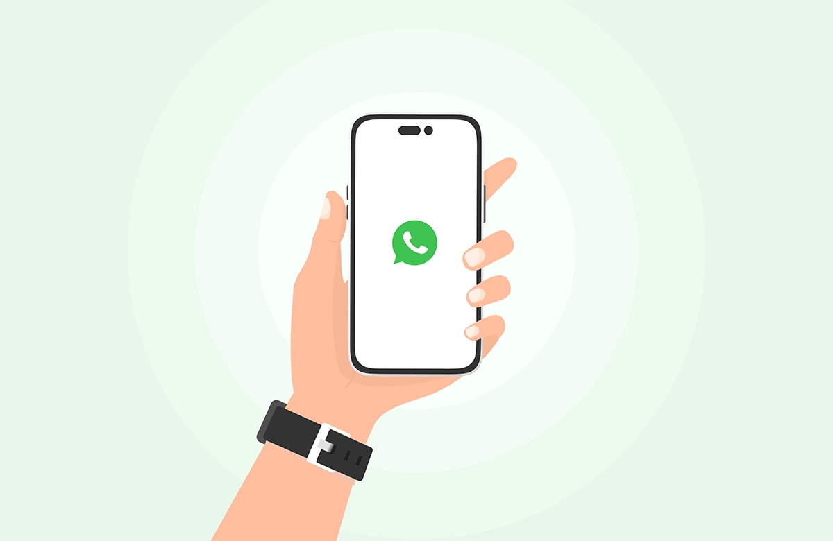 WhatsApp anketlerini etkili yönetme ipuçlarını simgeleyen WhatsApp logolu telefon görseli