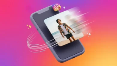 Instagram Instants Özelliği Nedir? Nasıl Kullanılır? Instagram Instants özelliğini temsil eden 3D telefon illüstrasyonu.