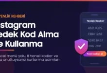 Instagram yedek kod alma ve kullanma rehberi kapak görseli
