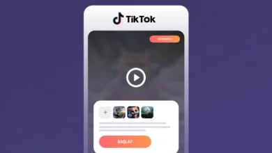 TikTok Symphony Agent Nedir? Yapay Zeka Destekli Yeni Özellik Devreye Alındı! TikTok arayüzünde "SPONSORLU" etiketli video ekranı, avatar seçenekleri ve "BAŞLAT" butonu.