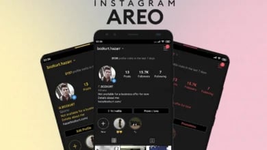 Aero Instagram (AeroInsta) Nedir? Özellikleri ve Riskleri Instagram Aero yazısı ve özelleştirilmiş profil ekranlı akıllı telefonlar.