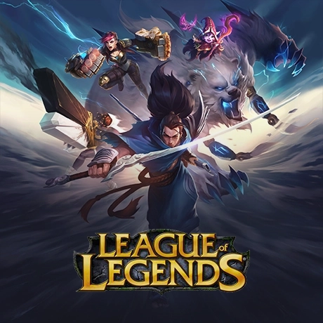 League of Legends karakterleri, savaş sahnesi ve aksiyon temalı oyun görseli